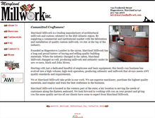 Tablet Screenshot of marylandmillwork.com